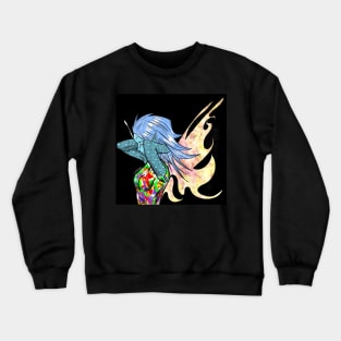 the tattoo revolutionary fairy in fables art ecopop wallpaper in color Crewneck Sweatshirt